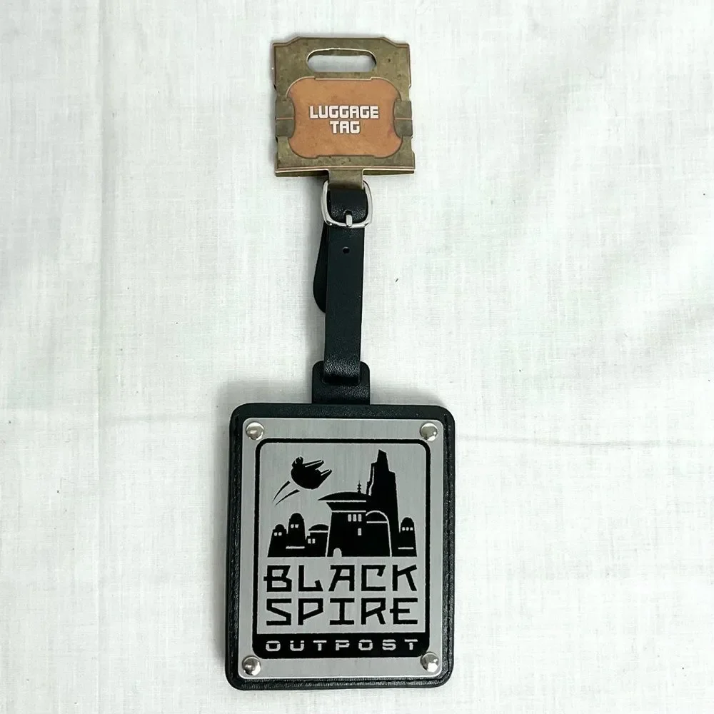 Star Wars Luggage Tag Black Spire Outpost Galaxys Edge New Disney Parks